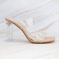 Boohoo - Women's Pretty Prom Clear Double Strap Heels Sandal