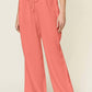 Double Take - Wide Leg Drawstring Pants