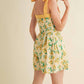 &Merci - Floral Pleated And Flare Romper