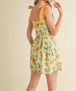 &amp;Merci - Macacão Floral Plissado e Flare