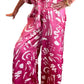 Elan - Zade High Waisted Patterned Pants