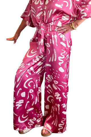 Elan - Calça Zade Cintura Alta Estampada