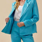 Day + Moon - Double Breasted Satin Blazer