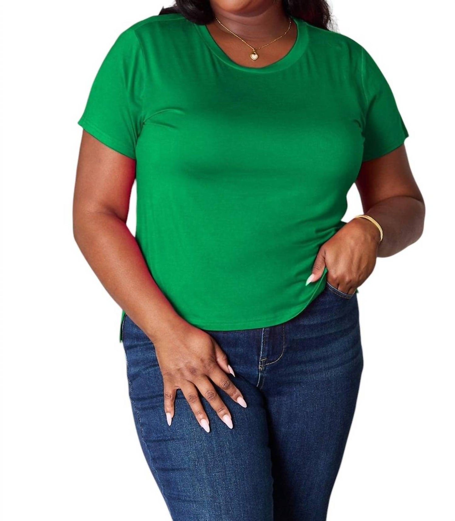 Basic Bae - Full Size Round Neck Short Sleeve T-Shirt