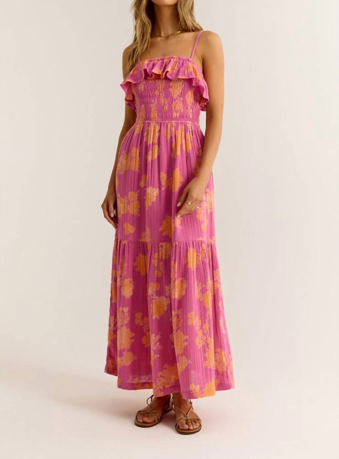 Z Supply - BAHARI SUNSHINE FLORAL MIDI DRESS