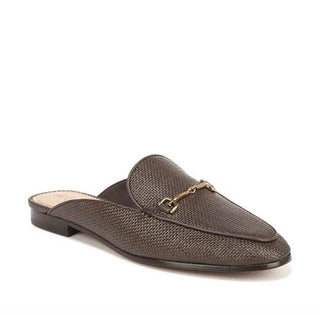 Sam Edelman - Mules largos com detalhes em corrente e bico arredondado Linnie Slip On para mulheres