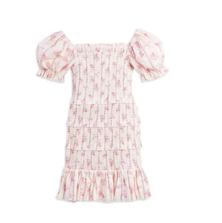 Katie J Nyc - Vestido floral de manga curta Laila para menina