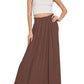 Zenana - Woven Crinkle Gauze Long Skirt