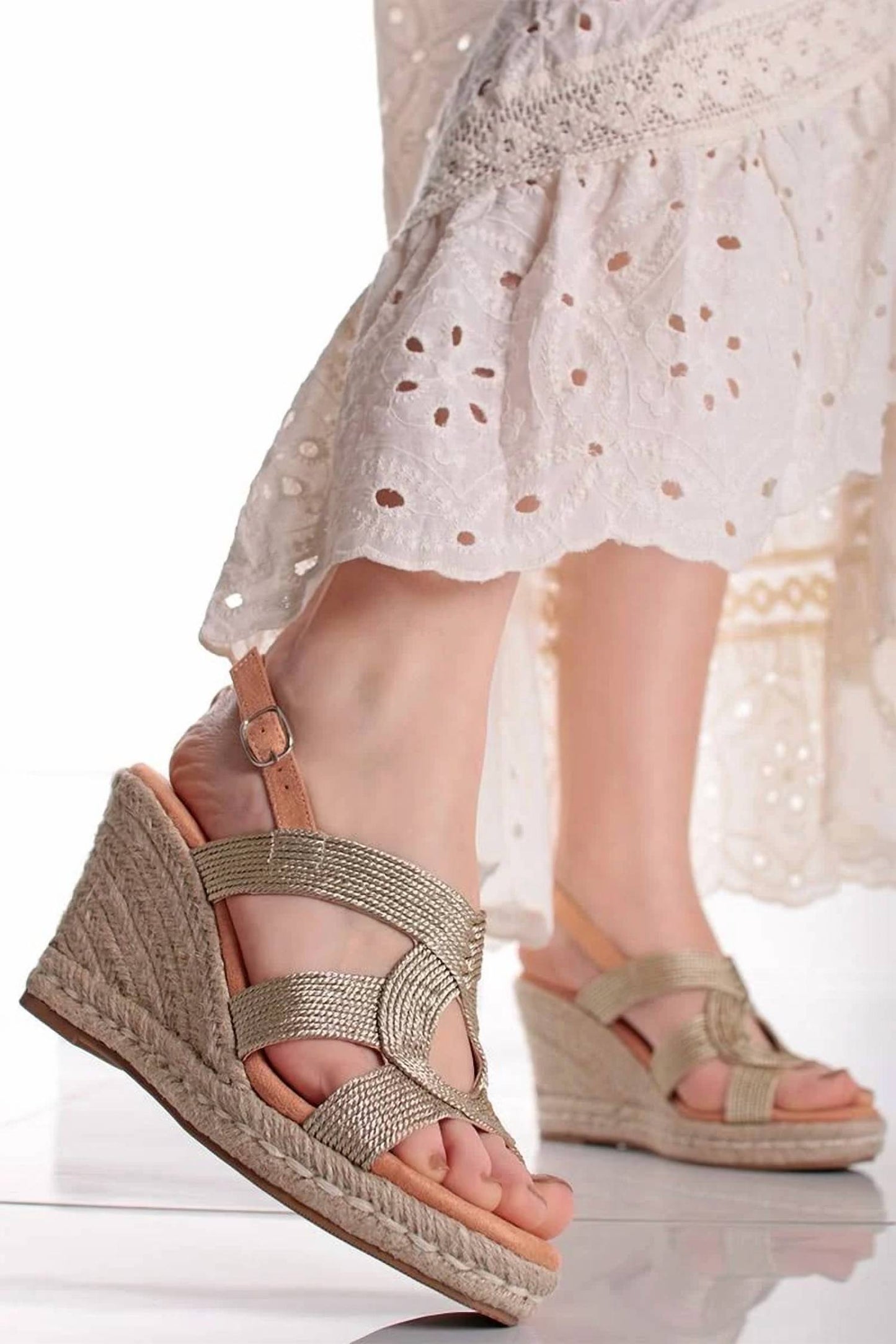 Xti - Women's Jute Wedge Sandals