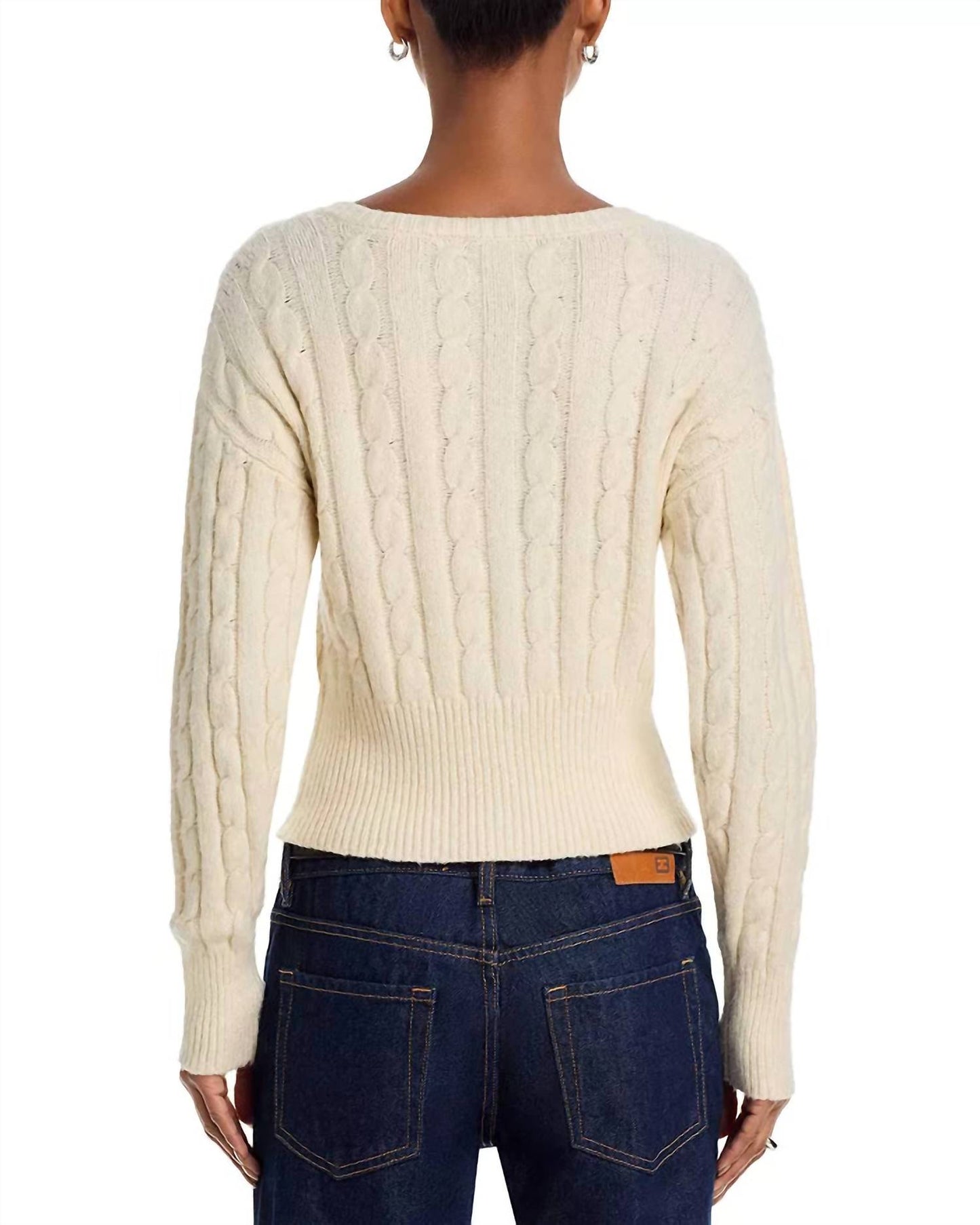 Steve Madden - Mirian Cable Ribbon Tie Cardigan
