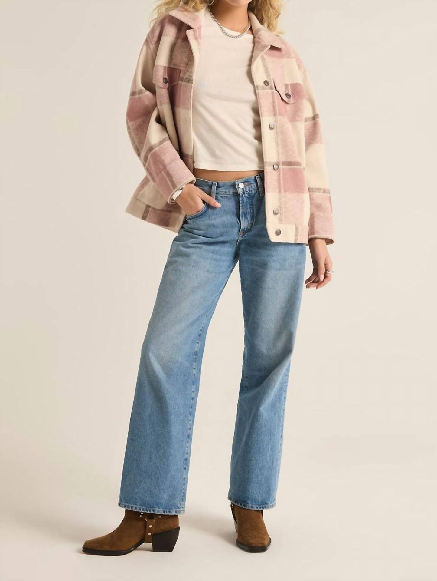 Z Supply - Preston Knit Plaid Jacket