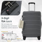 24 Inch Expandable Hardshell Checked Luggage with Tsa Lock