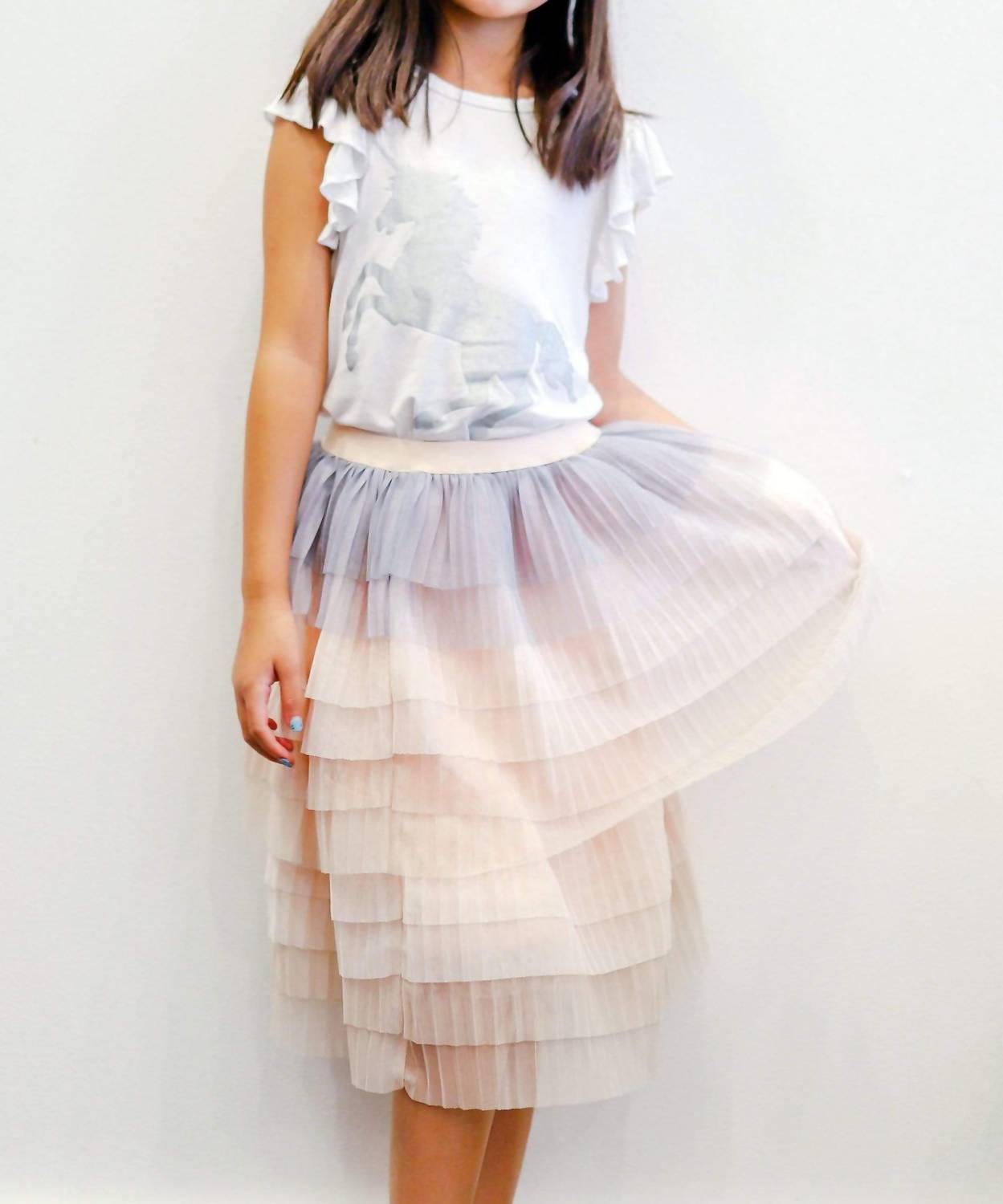 Eva Franco - Girls Cake Tiered Tulle Skirt