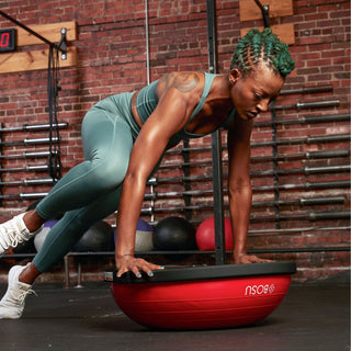 Bola de exercício BOSU BT Pro Balance Fitness Core Training, cinza e preta