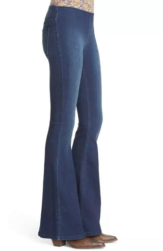 Free People - Calça jeans flare feminina Penny Pull-On