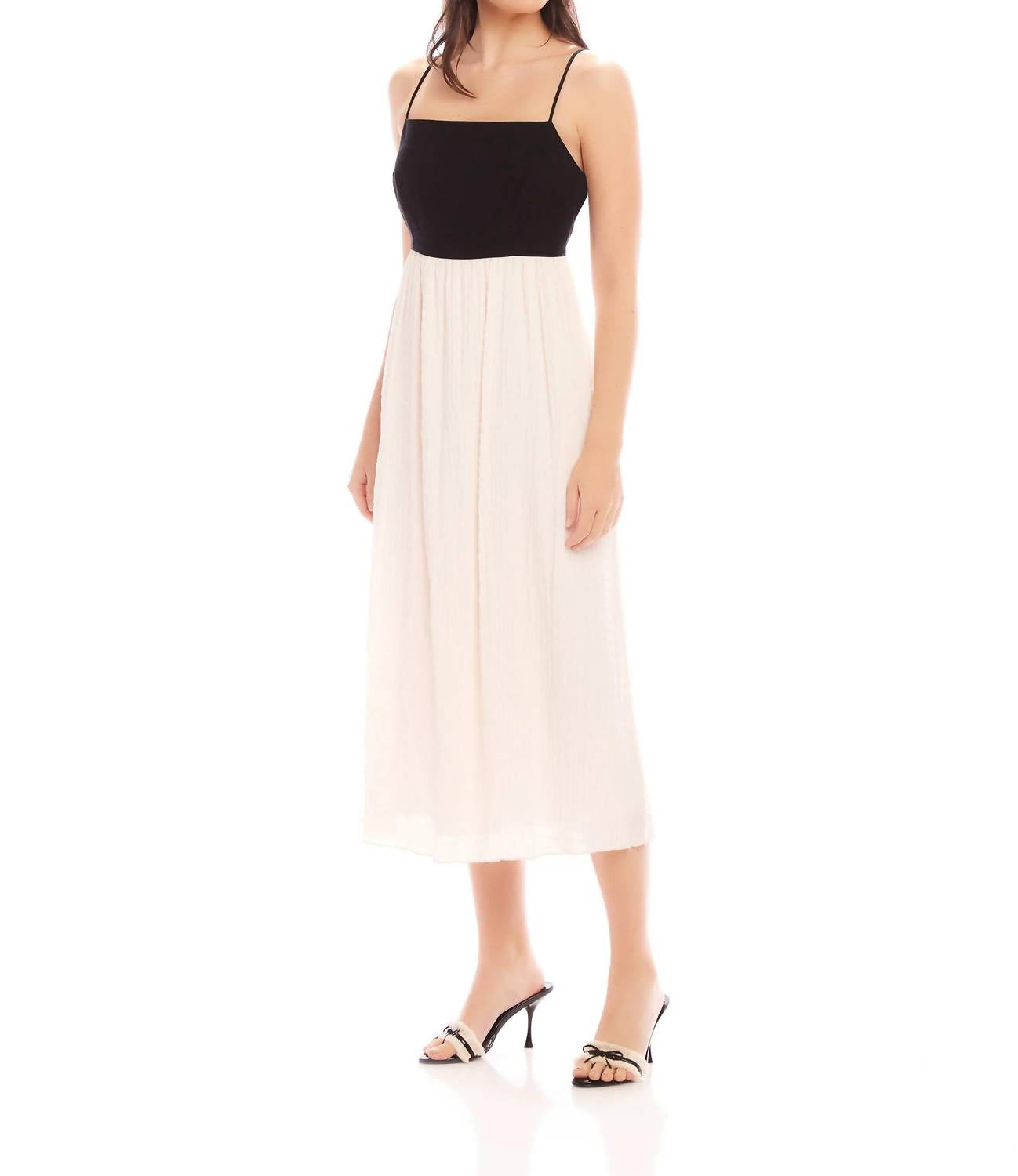 Fifteen Twenty - Anetta Contrast Midi Dress