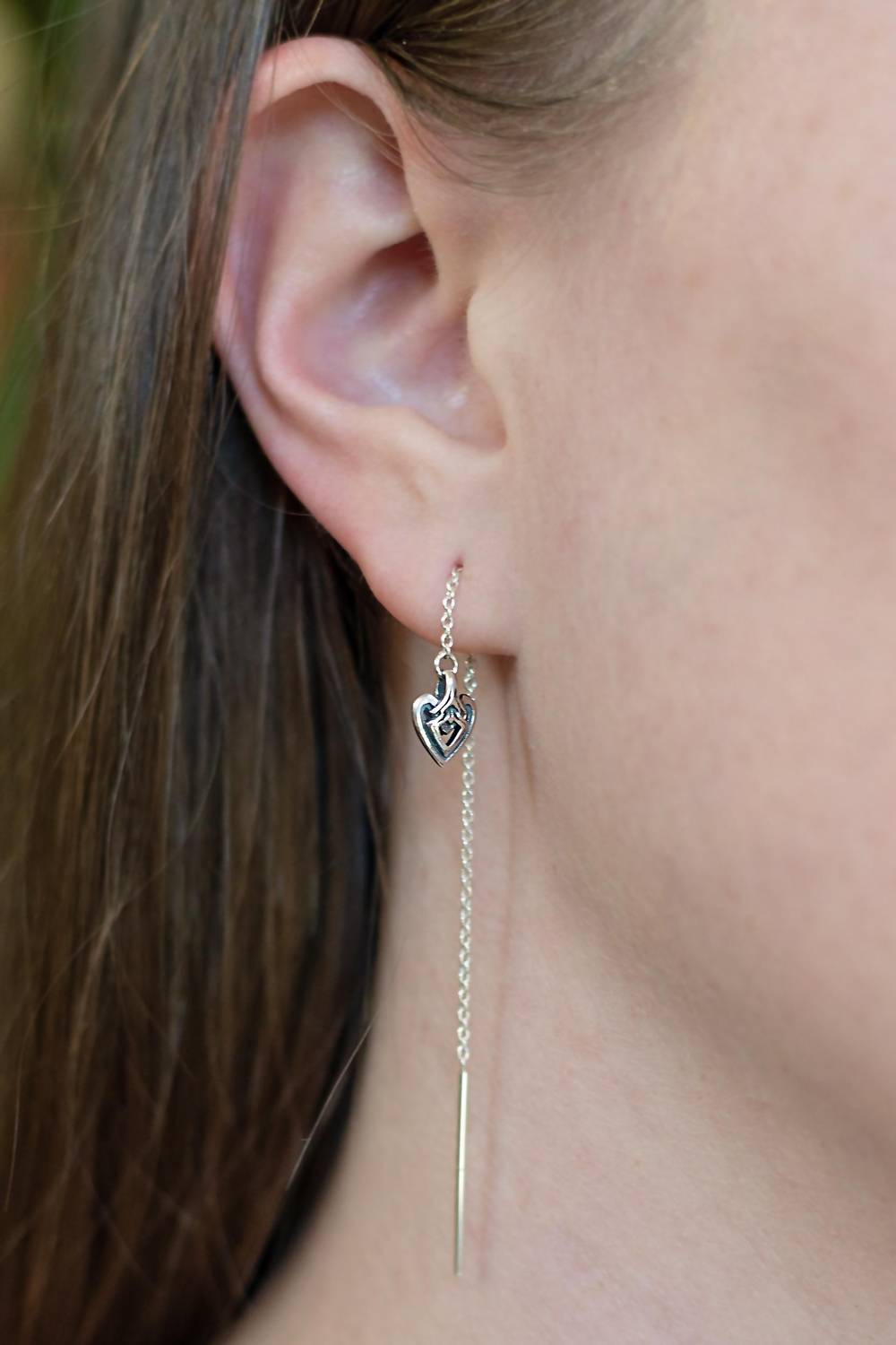 Astor & Orion - Women's Heart Threaders Earrings