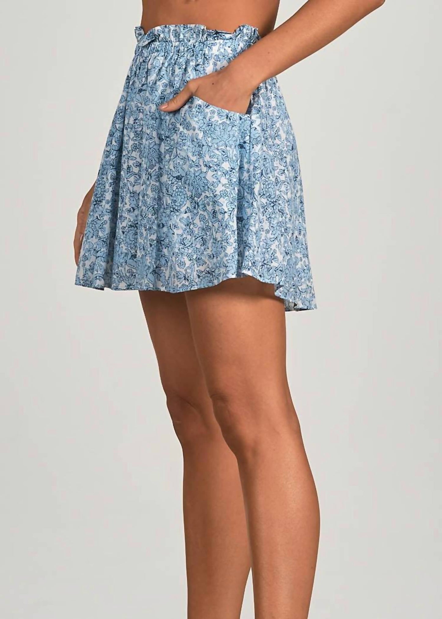 Elan - Evelyn Denim Mini Skirt