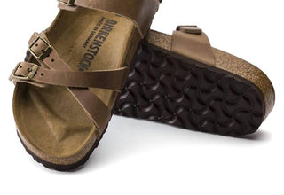 Birkenstock - Sandália Franca de couro oleado feminina