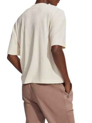 Varley - Kasey Mock Placket Rib Tee