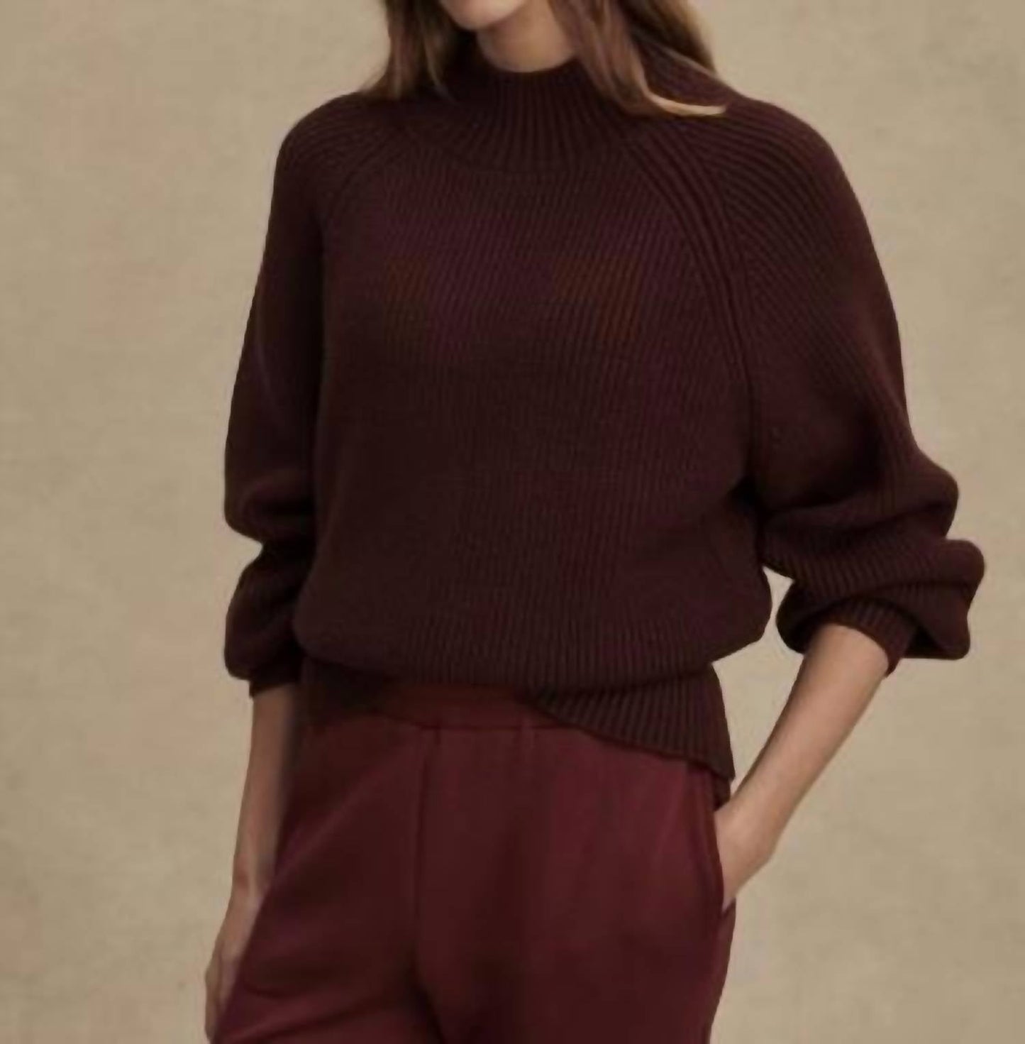 Varley - Martina High Neck Rib Knit Sweater