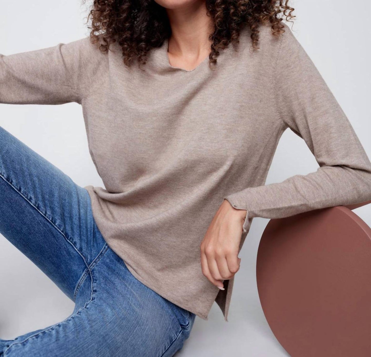 Charlie B - Basic V Neck Sweater