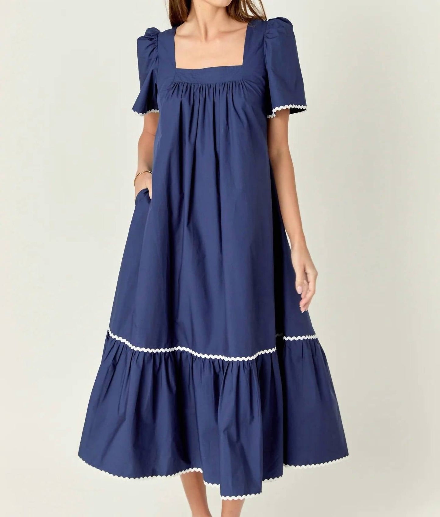 2.7 August Apparel - Women's Ric Rac Midi Dress