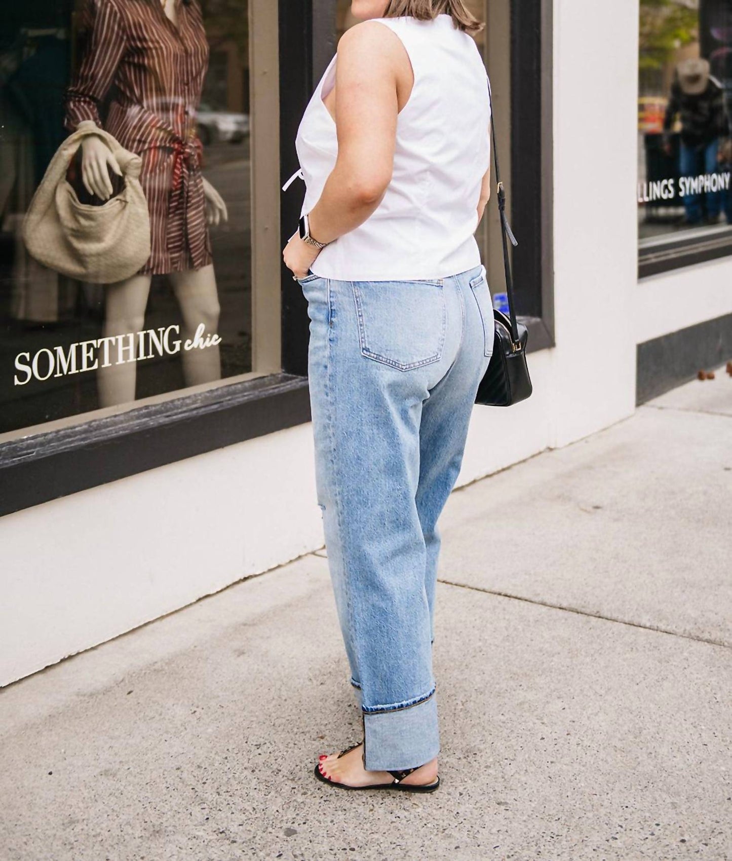 Steve Madden - Tie Front Scoopneck Tank Top
