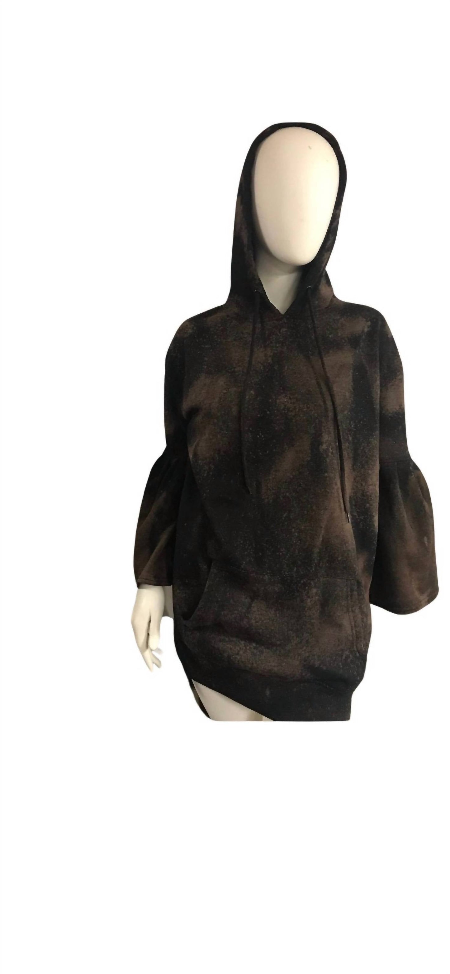 Tough Luv - Bleached Bell Sleeve Hoodie