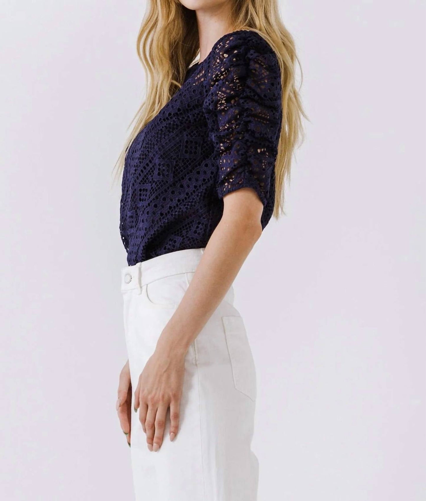 Endless Rose - Lillian Lace Embroidered Top