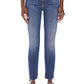 MOTHER The Stunner High Waist Frayed Ankle Skinny Jeans in Girl Crush, Size 27