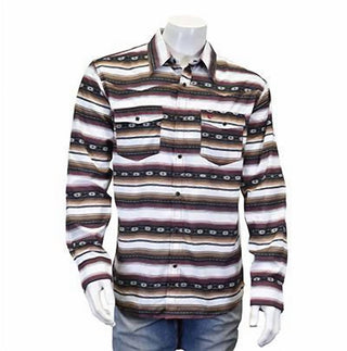 Cowboy Hardware - Men's Striped Aztec Long Sleeve Print