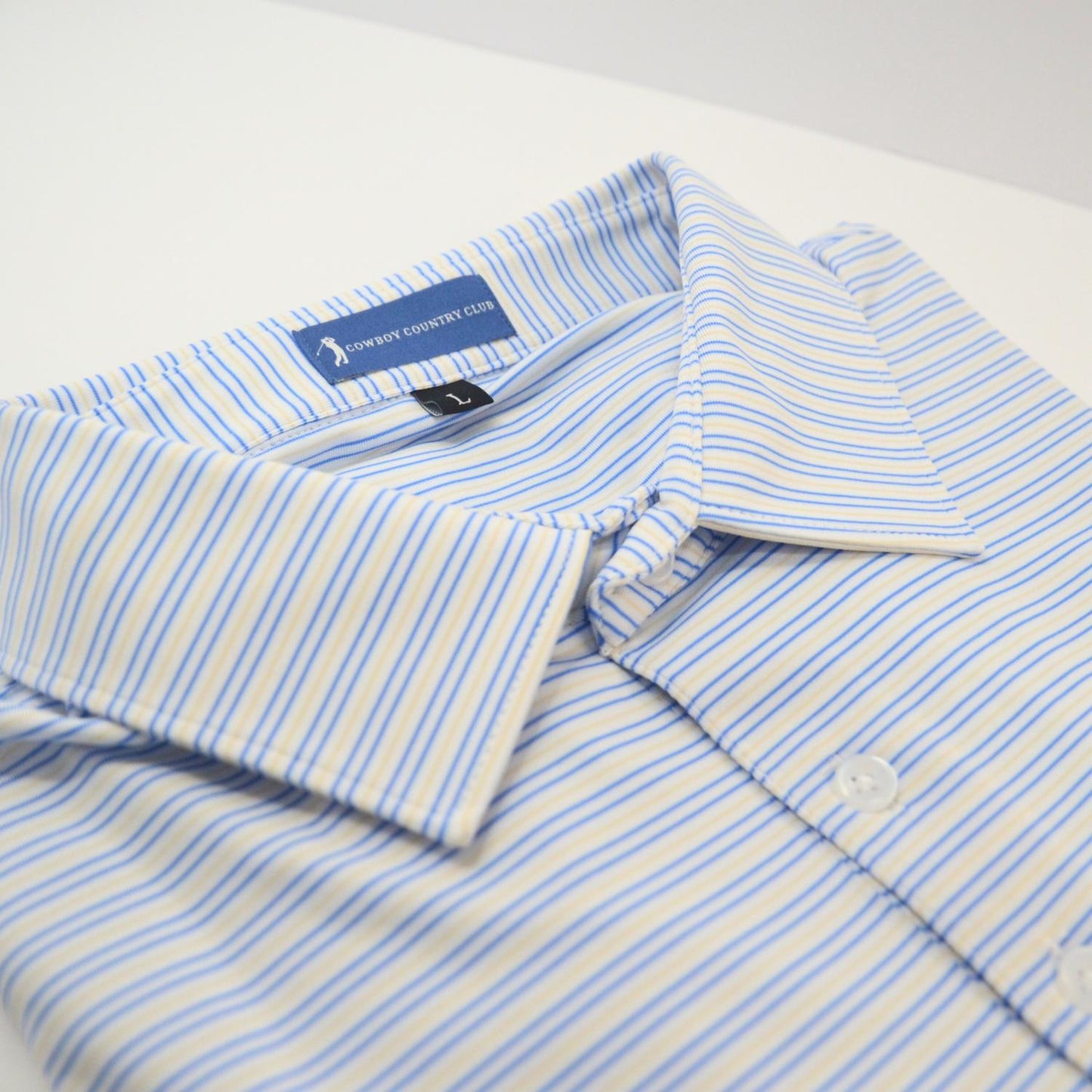 Cowboy Country Club - Men's Thin Stripe Golf Polo