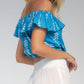 Elan - Strapless Top with Ruffles