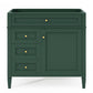 Bathroom Vanity With 2 Drawers and Tip-Out Drawer Storage Cabinet