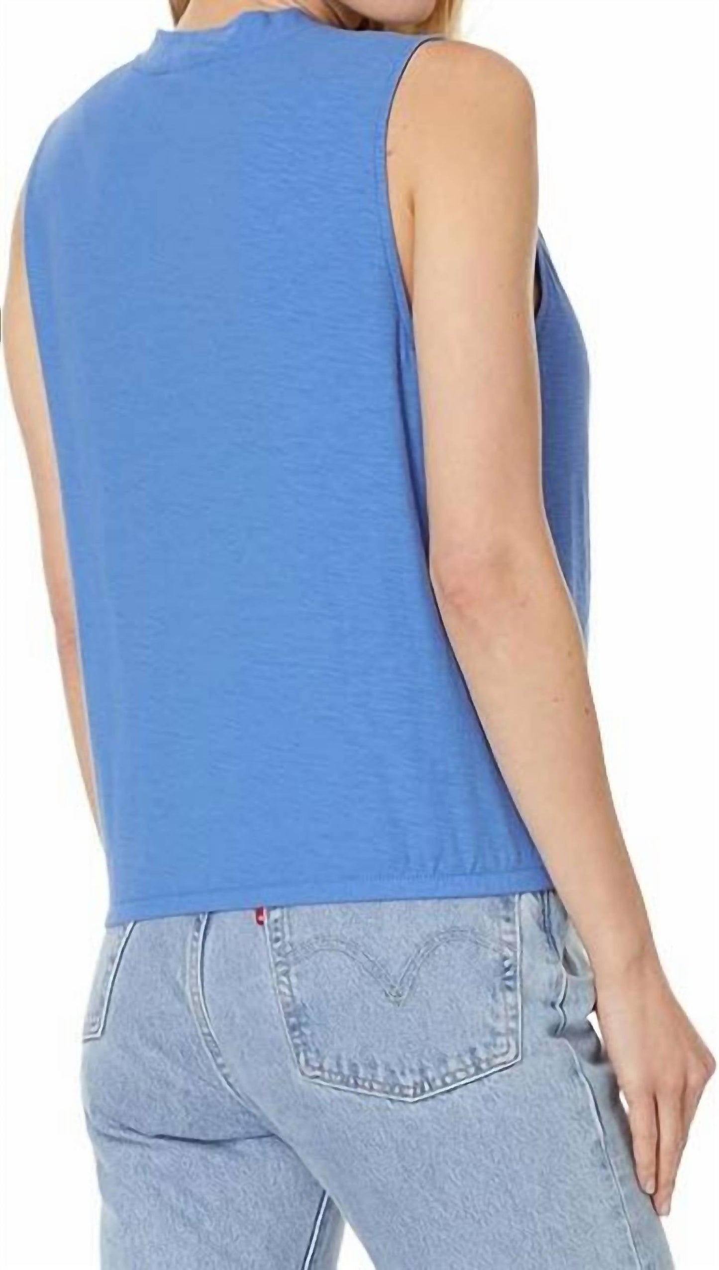 Lilla P - Sleeveless Faux Wrap Top