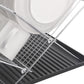 Escorredor de pratos de aço inoxidável em formato de X de 17 polegadas com 2 níveis para balcão de cozinha