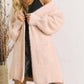 Adora - Curvy Fuzzy Solid Open Cardigan