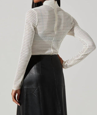 Astr - Lida Open Knit Top