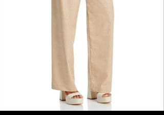 Calça Plissada Wayf Pinstripe Branca