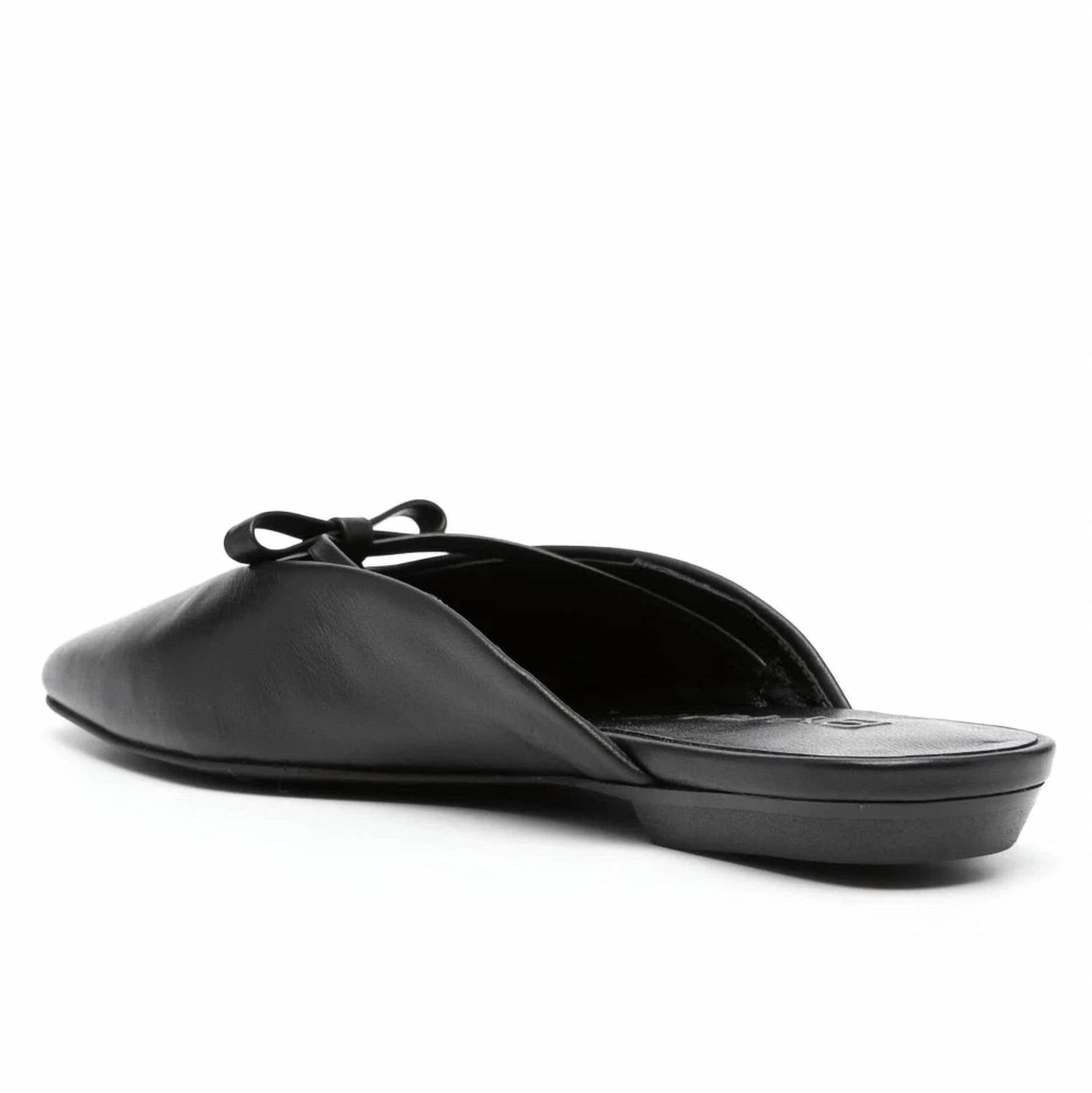 By Far - Women's Finn Leather Bow Ballerina Mules