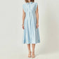 2.7 August Apparel - Women's Contrast Stitch Midi Dress