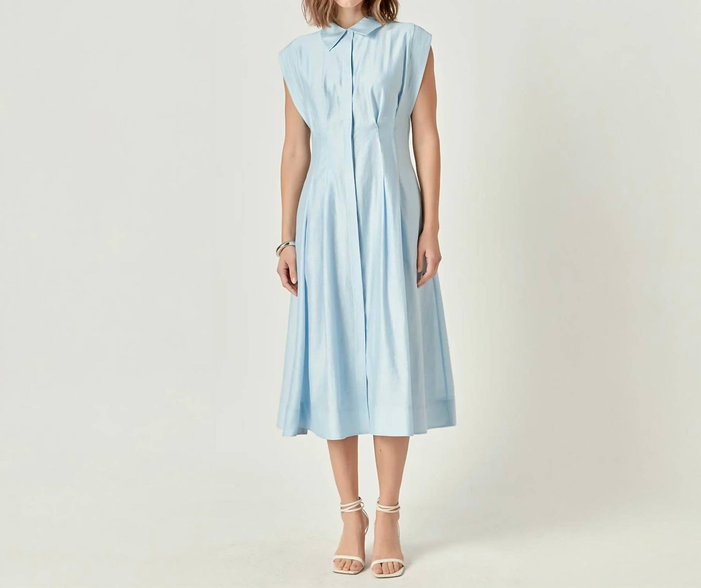 2.7 August Apparel - Women's Contrast Stitch Midi Dress