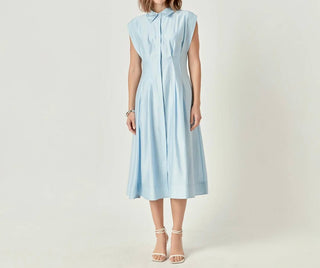 2.7 August Apparel - Women's Contrast Stitch Midi Dress