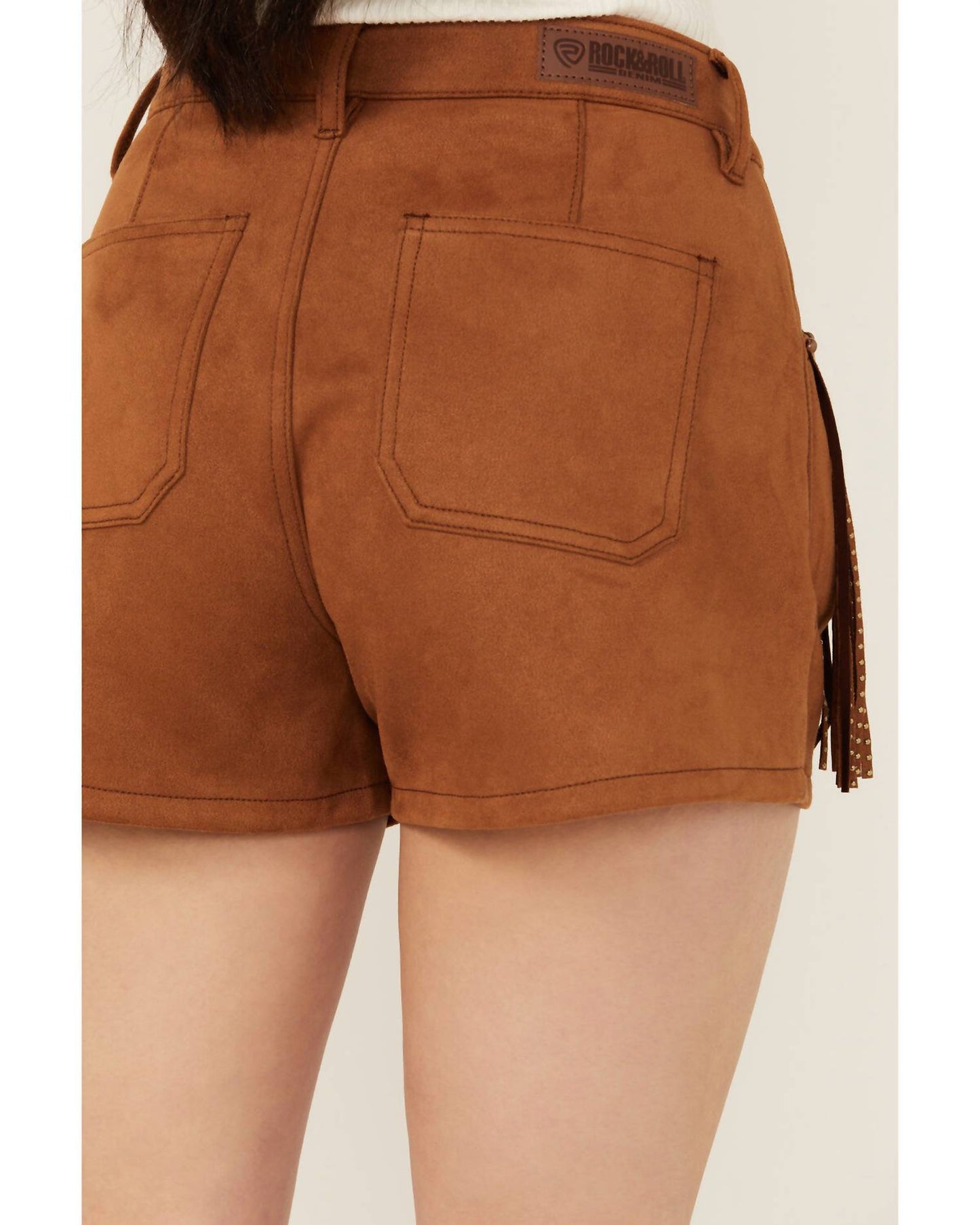 Rock & Roll Cowgirl - Suede Fringe Shorts