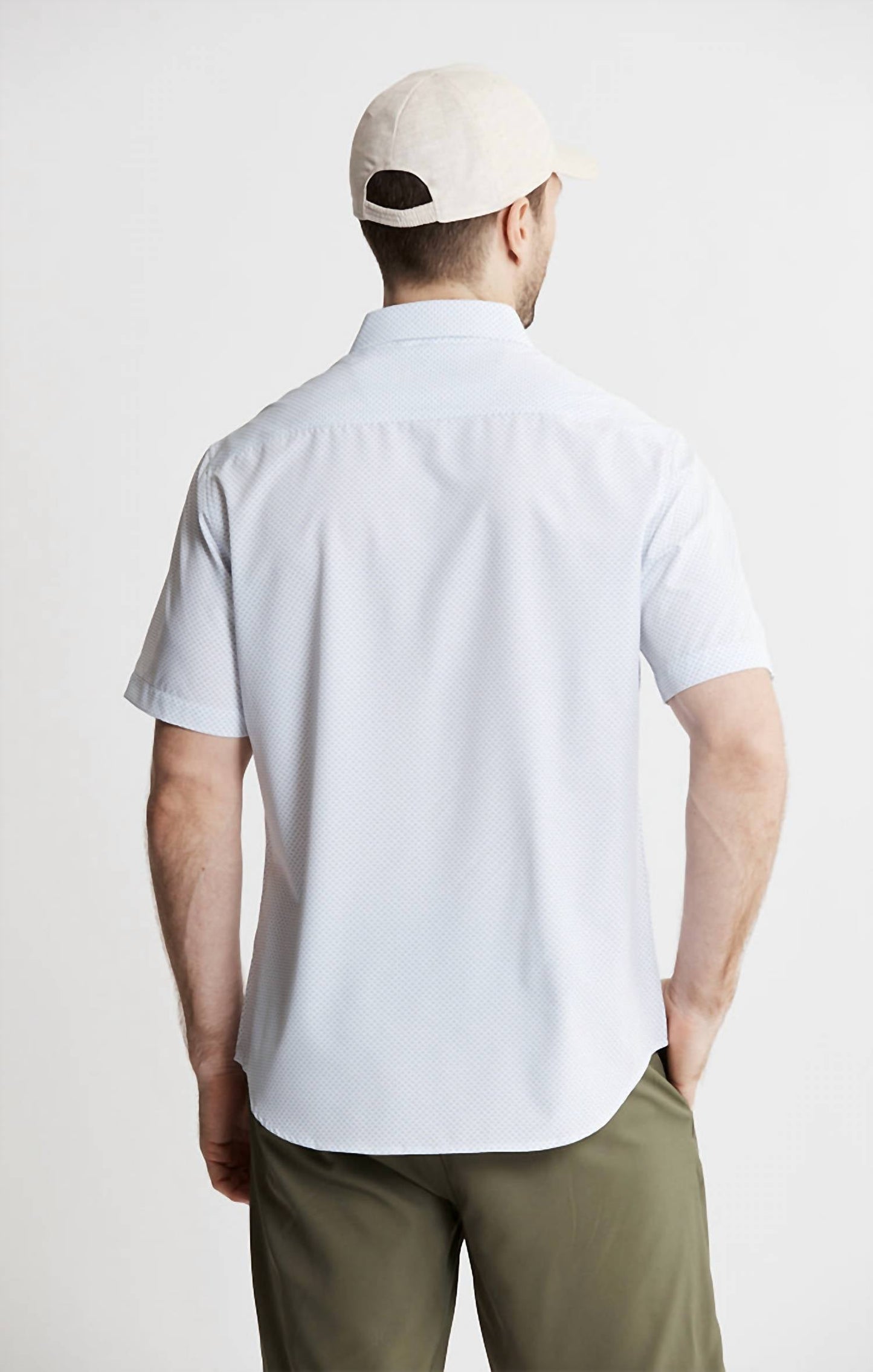 Jachs New York - Camisa técnica de manga curta de poliéster e elastano