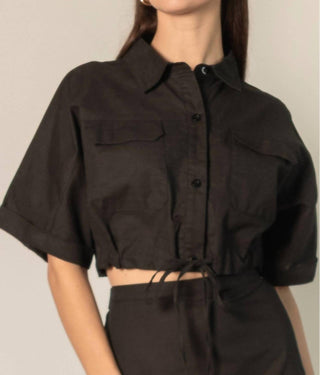 Before You Collection - Linen Cropped Top