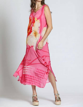 Apny - Vestido longo feminino sem mangas