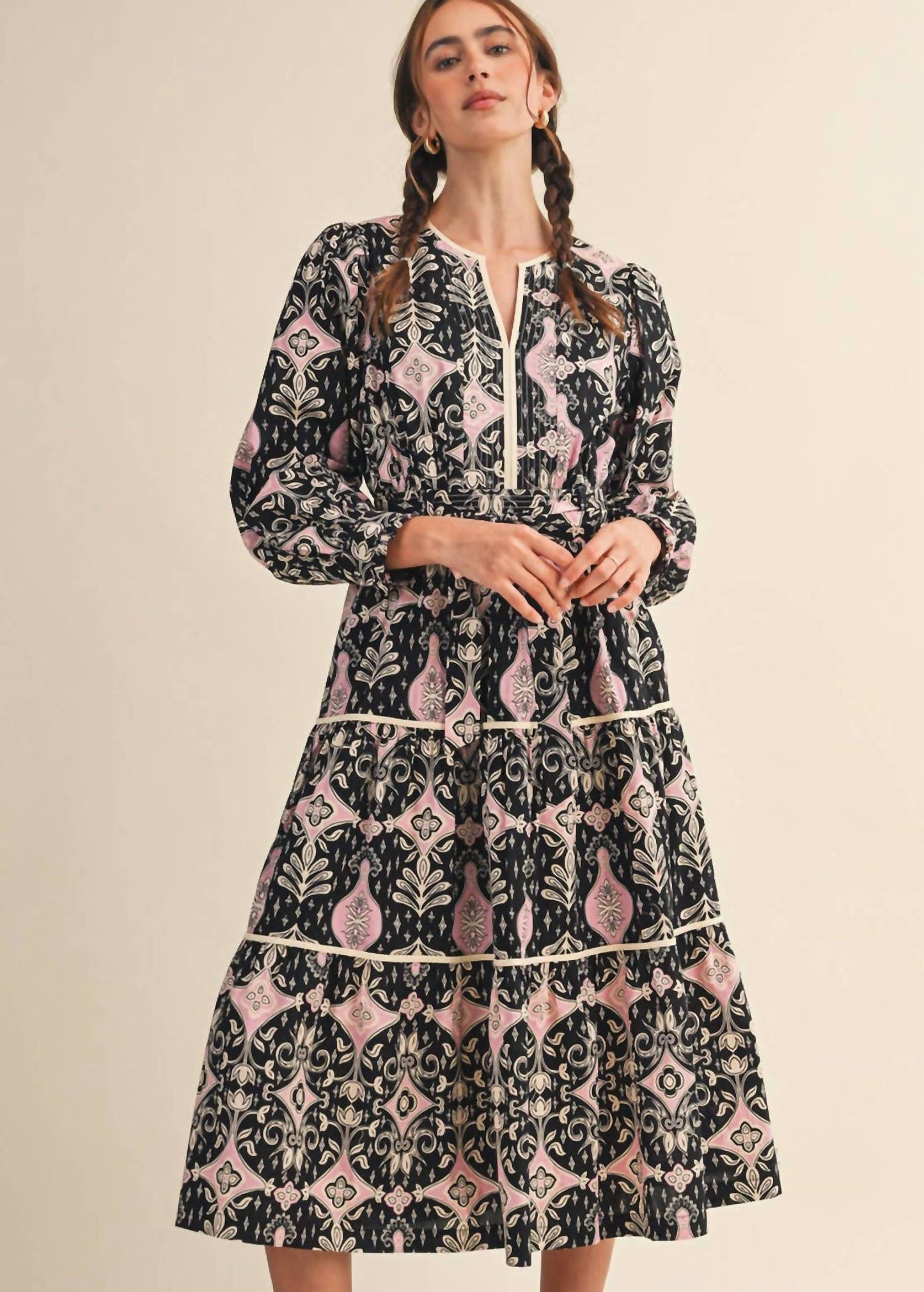 &Merci - Printed Midi Dress