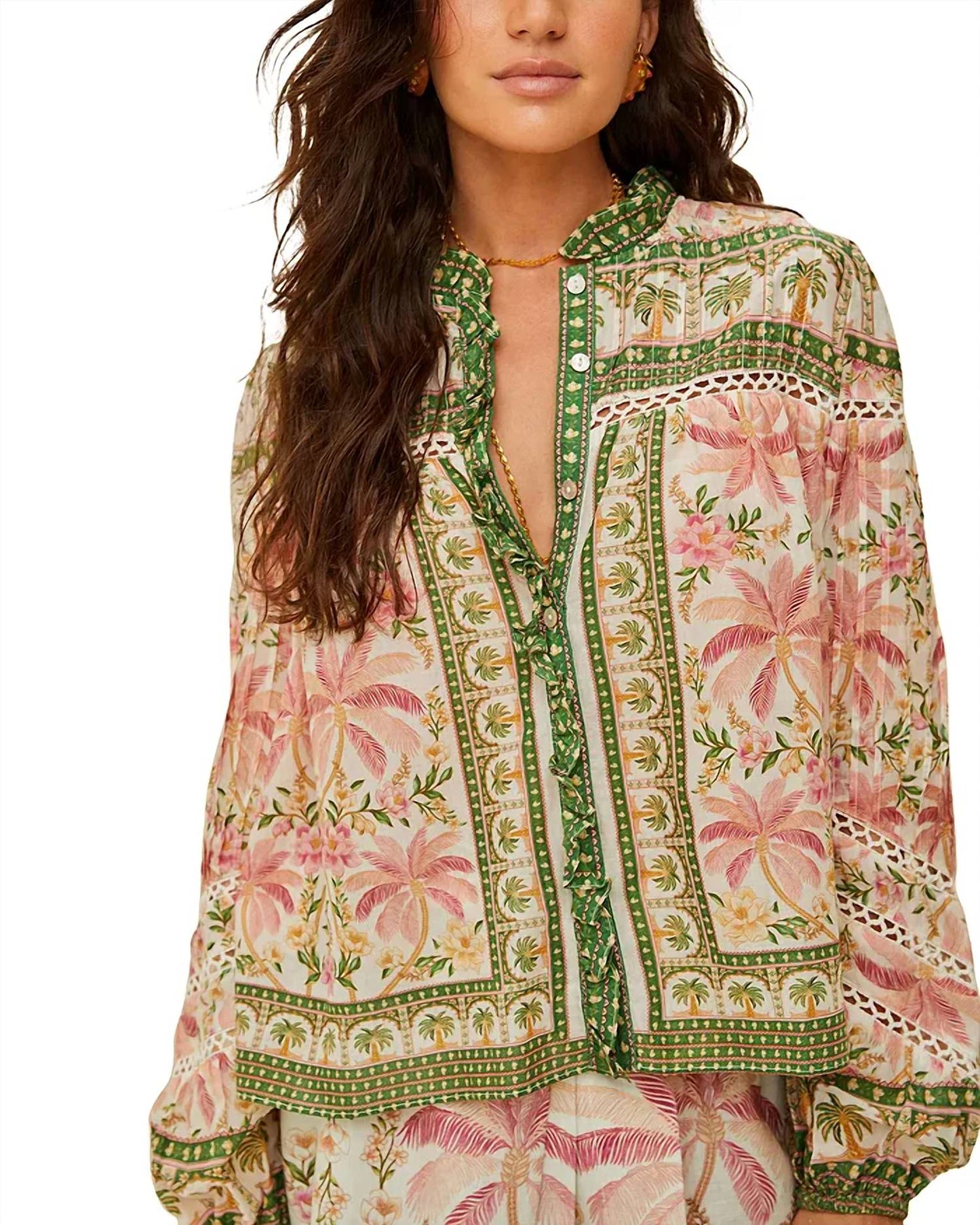 Farm Rio - Palm Dream Blouse